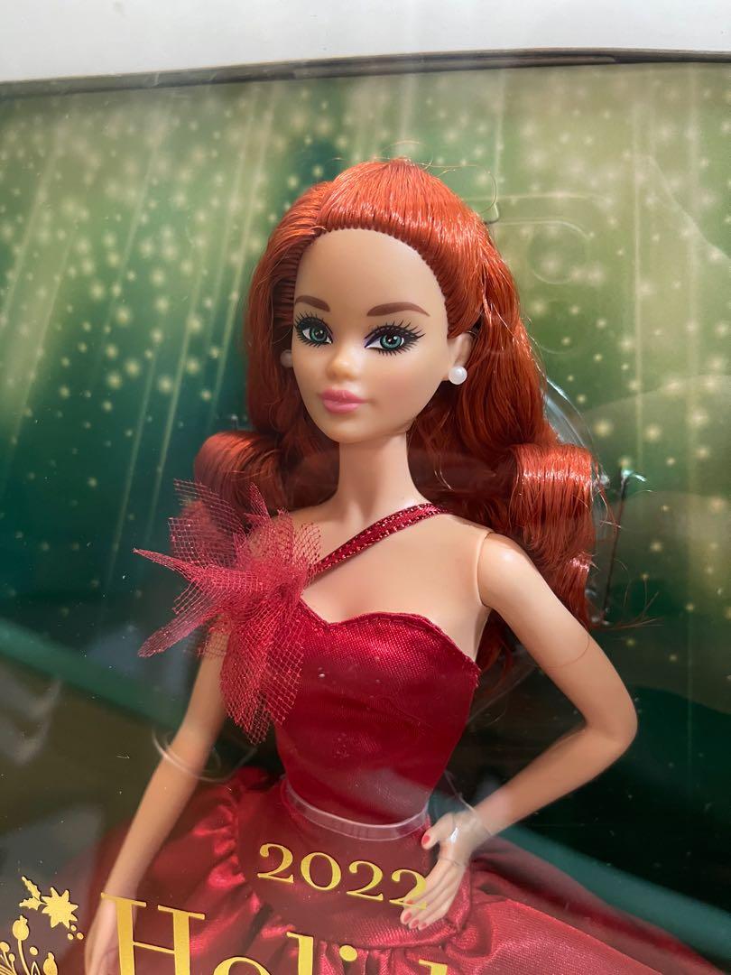 Barbie Holiday Wishes 2022 Redhead Walmart Edition Rare, Hobbies & Toys