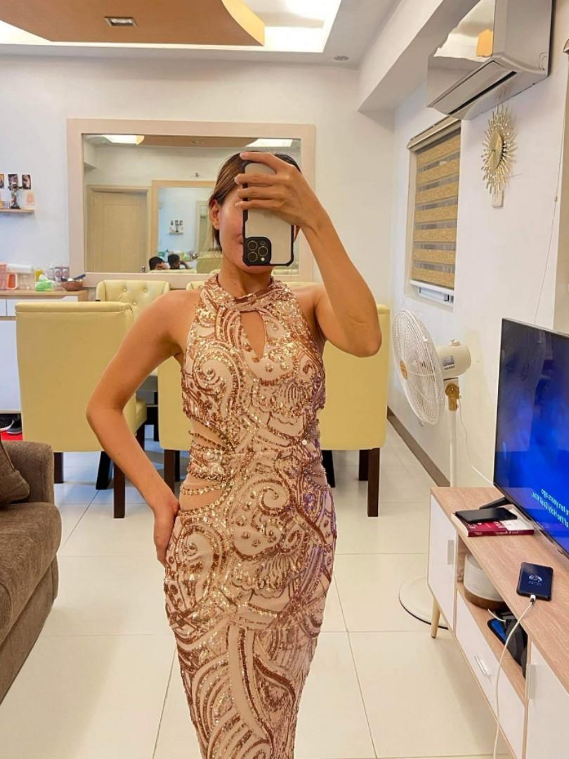Glamorous Beige Sleeveless Lace Mermaid Slit Long Evening Dress Formal Birthday Party Gown