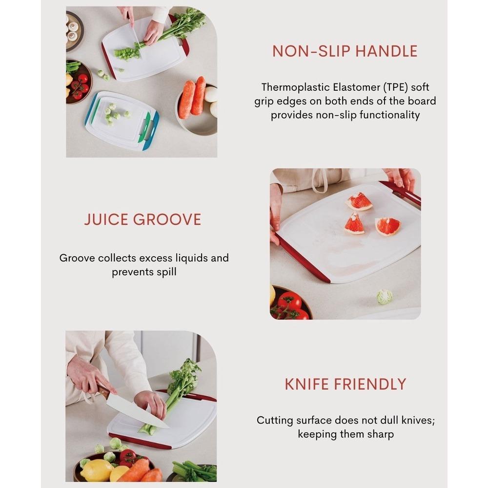 Biju Antimicrobial Cutting Board (3 Piece), Furniture & Home Living