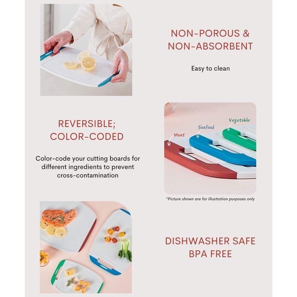 Biju Antimicrobial Cutting Board (3 Piece), Furniture & Home Living