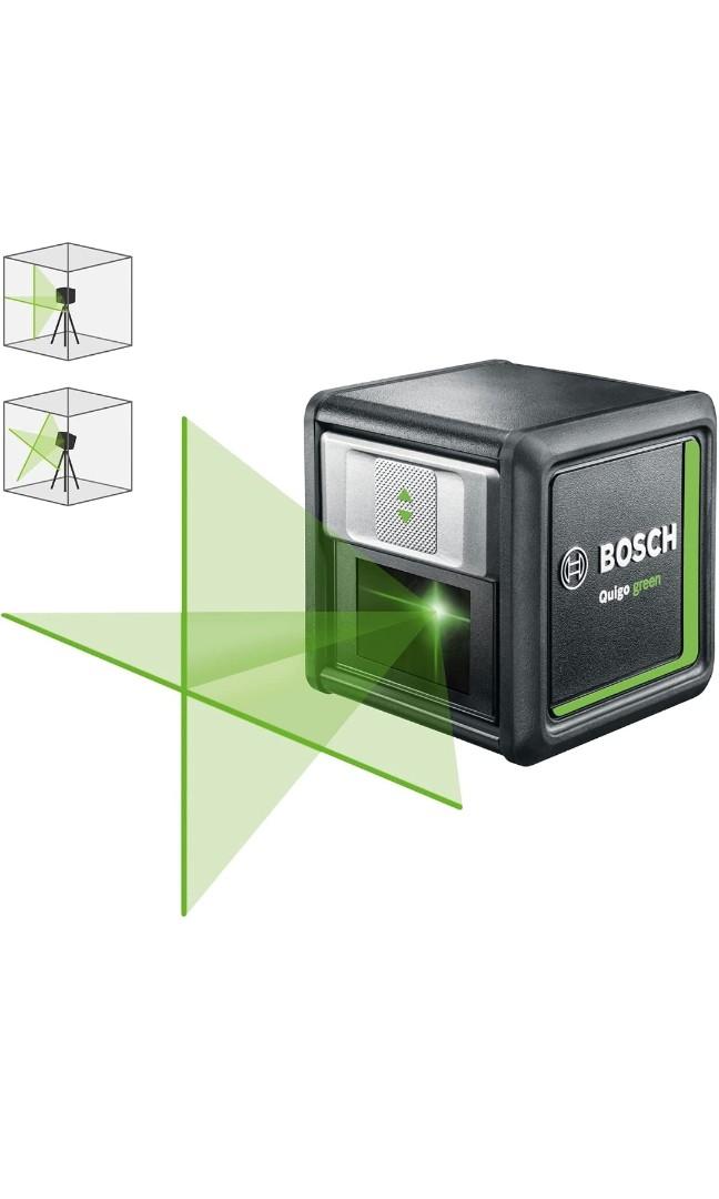 BOSCH CROSS LINE LASER QUIGO GREEN, Furniture & Home Living, Home Improvement & Organisation