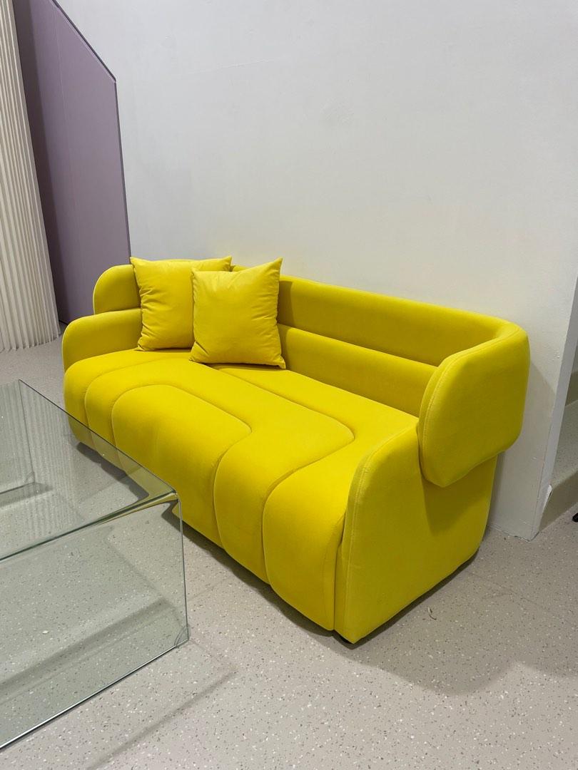 Velvet Sofa Brand New, Furniture & Home Living, Furniture, Sofas on