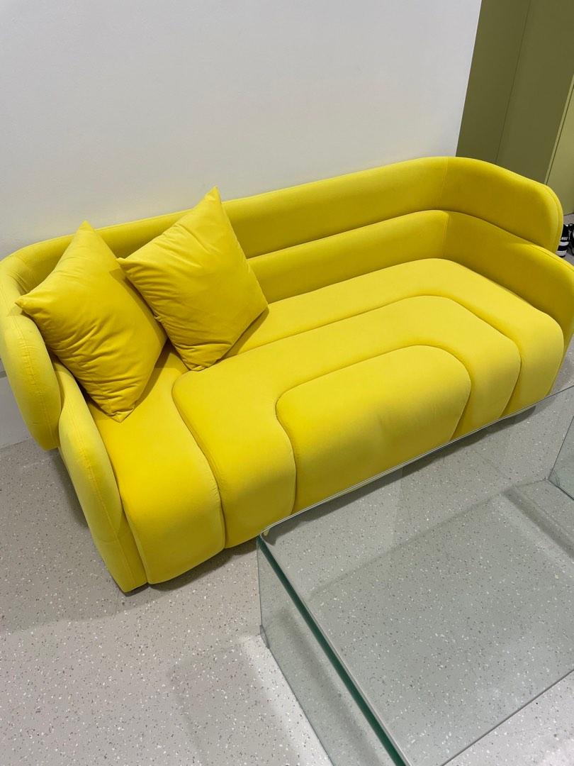 Velvet Sofa Brand New, Furniture & Home Living, Furniture, Sofas on