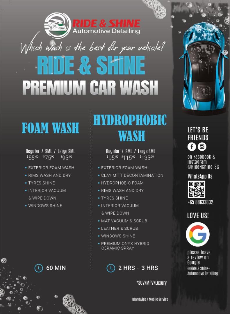 Car Detailing Services by Ride & Shine SG Local Professional Mobile