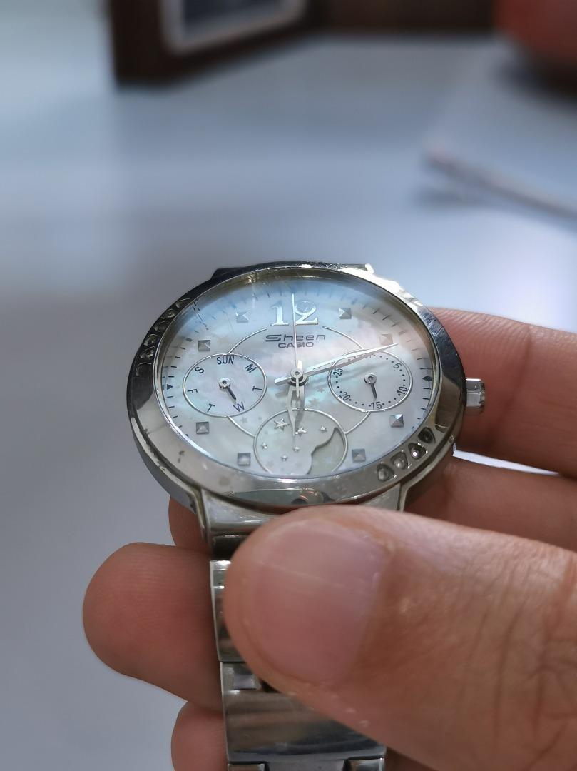 Casio sheen moon phase hotsell