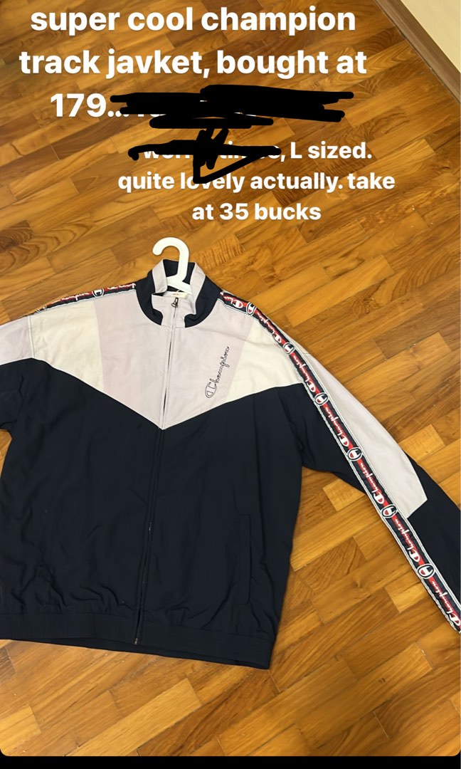 Mens champion track jacket online