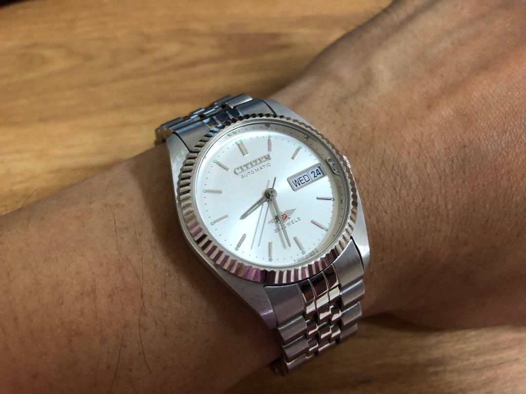 Citizen Eagle 7 silver fluted bezel Men s Fashion Watches