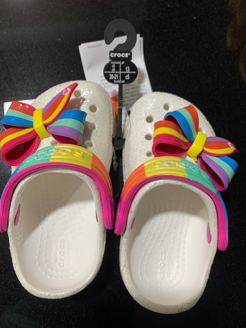 Crocs Jojo siwa, Babies & Kids, Babies & Kids Fashion on Carousell
