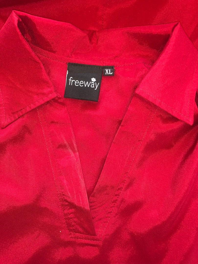 Freeway Red D024 Freeway Red dress long back, Women's Fashion, Dresses & Sets ...