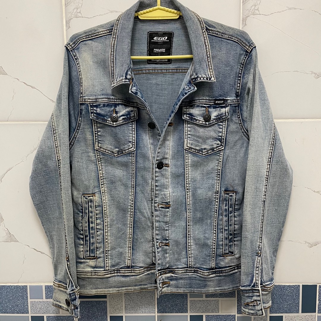 Denim jacket Ego, Men's Fashion, Coats, Jackets and Outerwear on Carousell