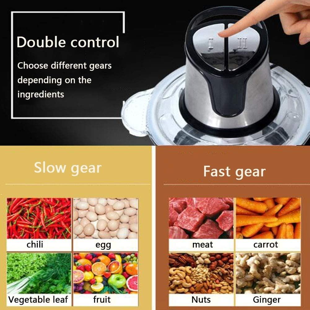 Electric Meat Grinder Mini Food Chopper 3L Stainless Steel Bowl Blender