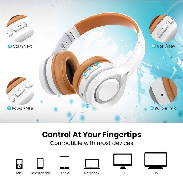 ELEGIANT Over Ear Bluetooth 5.0 Headset Superior Bass with HiFi