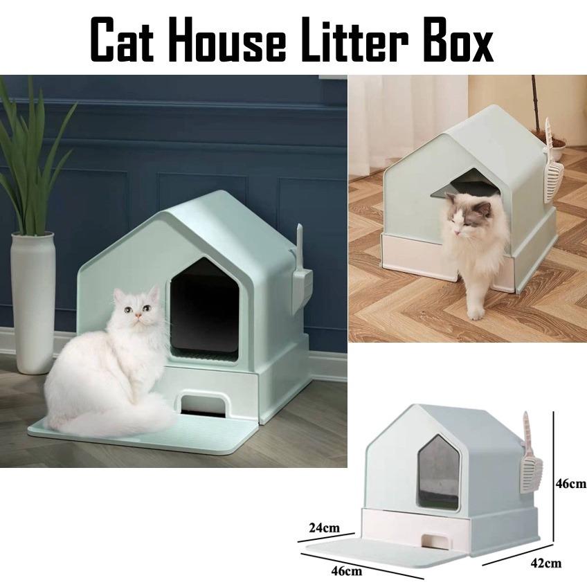 Enclosed XL Large Cat Toilet Litter Box with Tray Filter Stefanplast ...