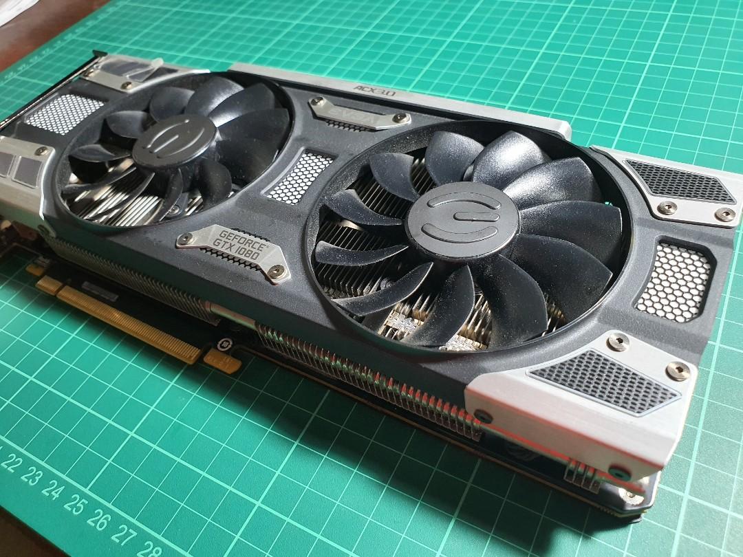EVGA Gtx 1080 ACX 3.0 (Category: Computer Parts) located in Manila. Submitted by joseph.canlas (Listing ID 1187947752, Image 2). Description: For sale EVGA Gtx 1080 ACX 3.0 Used for personal computer, never overclocked. negotiable meet up pampanga manila complete with box RFS: upgrade.