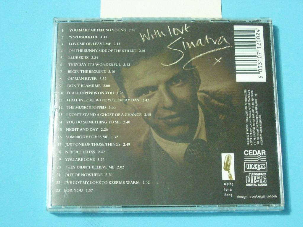 GB CD Frank Sinatra - With Love Sinatra (open), Hobbies & Toys, Music ...