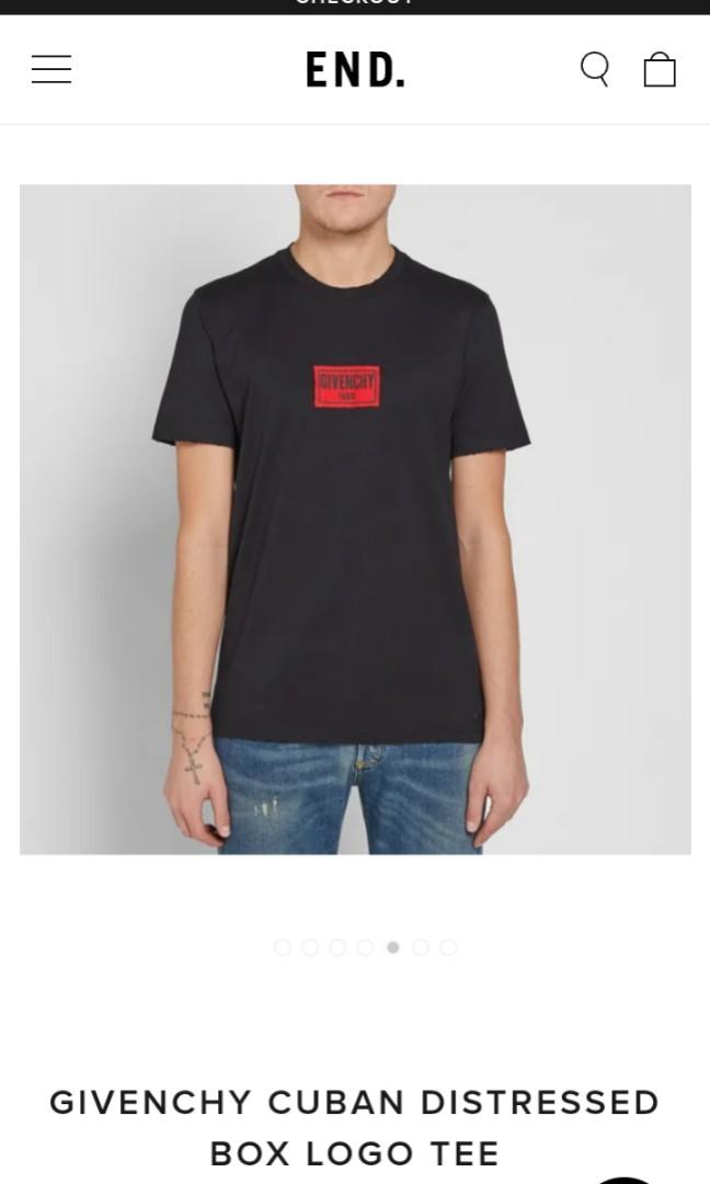 Givenchy box logo t shirt shop