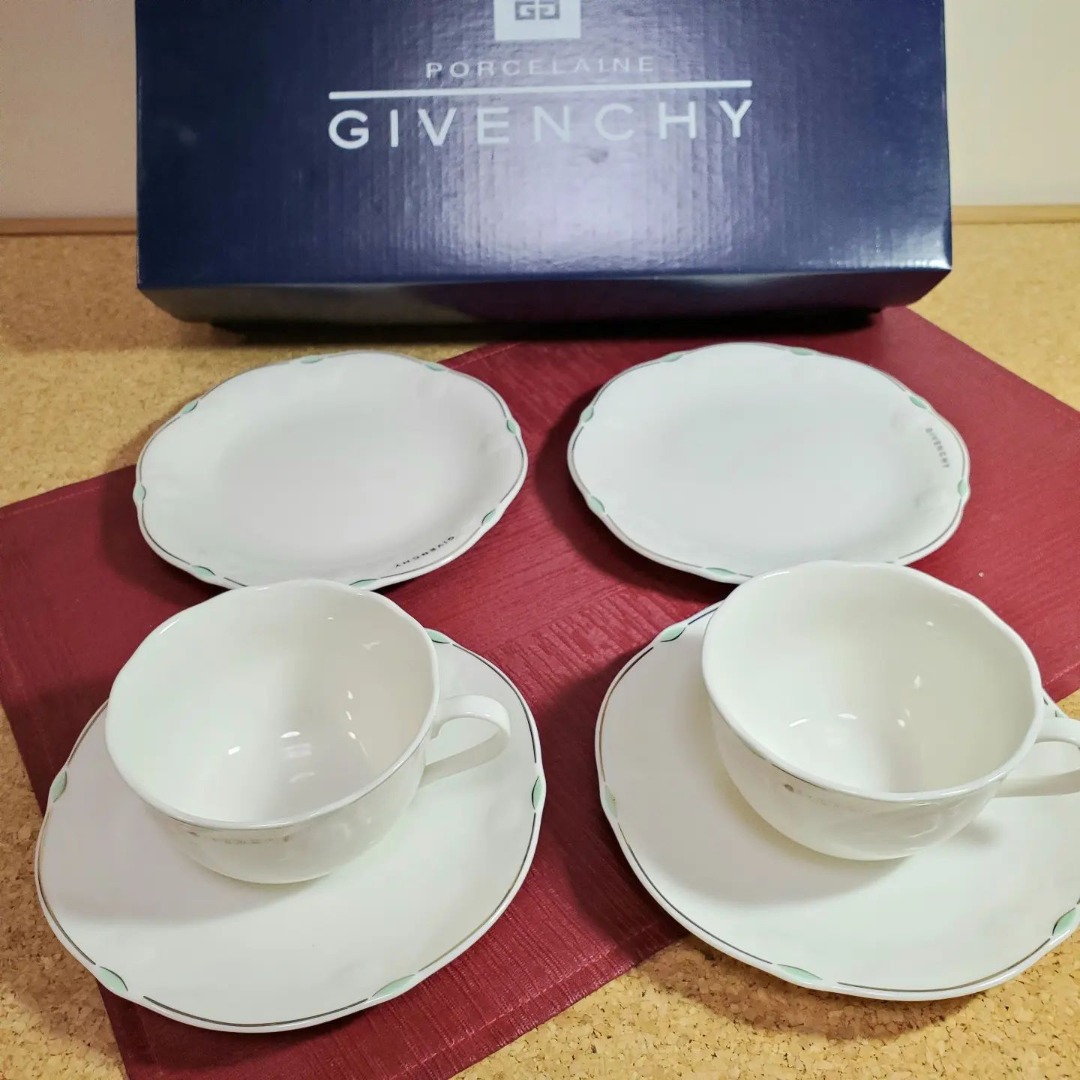 Givenchy cup and saucer with side plate, Furniture & Home Living, Kitchenware & Tableware