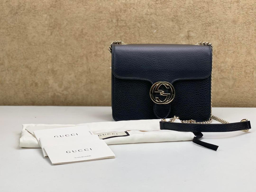 GUCCI 510304 GG INTERLOCKING CROSSBODY Luxury Bags Wallets on