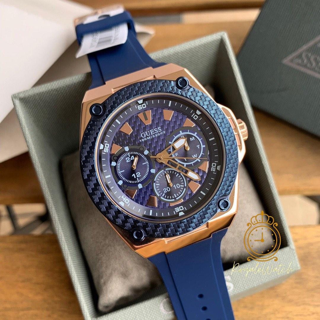 Guess carbon outlet watch