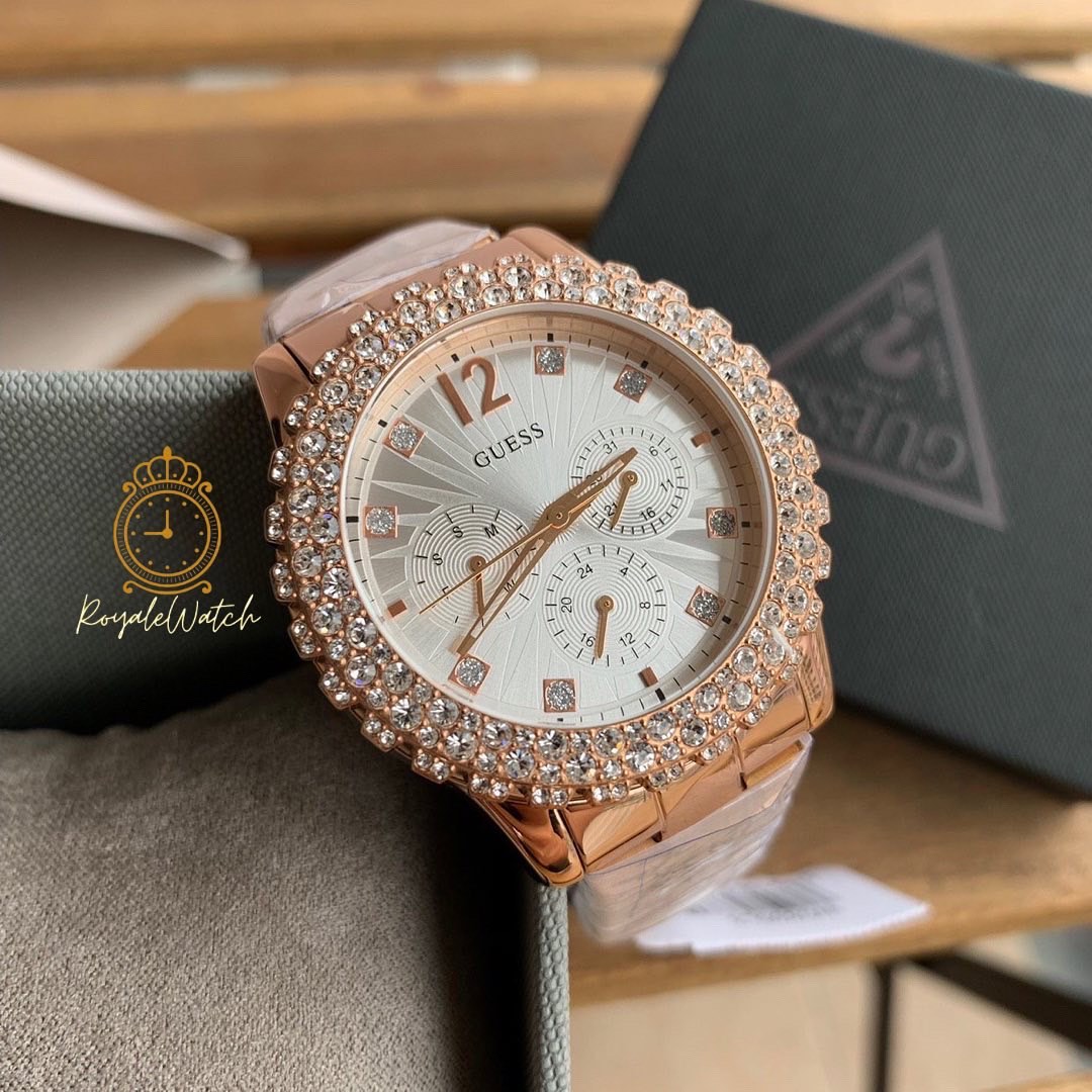 GUESS ORIGINAL WATCH DIAMOND ROSEGOLD W0335L3, Women's Fashion, Watches &  Accessories, Watches on Carousell