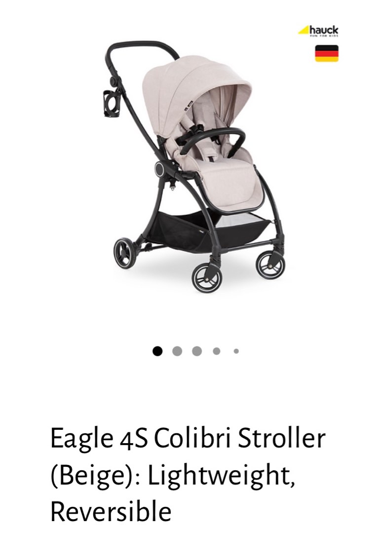 Hauck Eagle 4S Colibri Stroller in Beige, Babies & Kids, Going Out ...