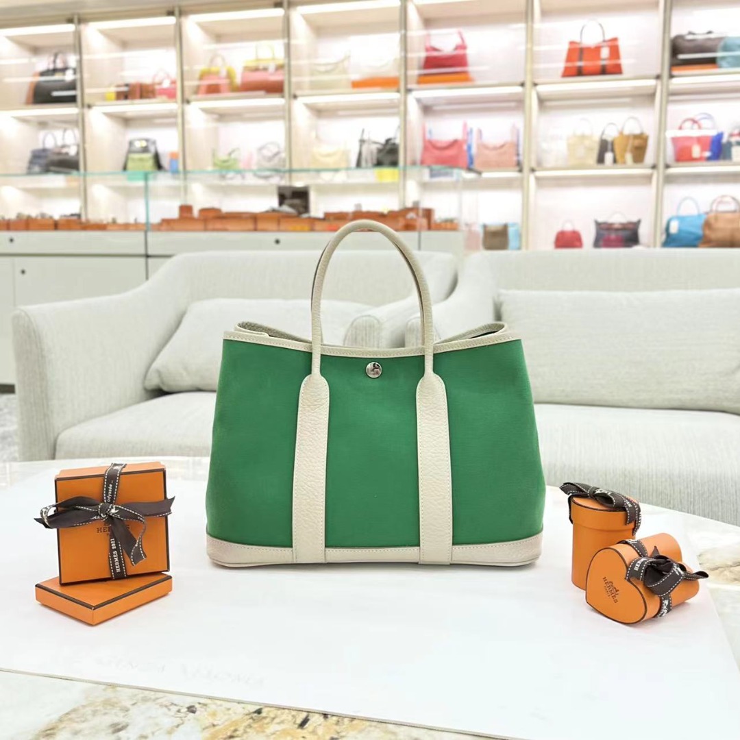 Hermes garden party store 30 canvas price