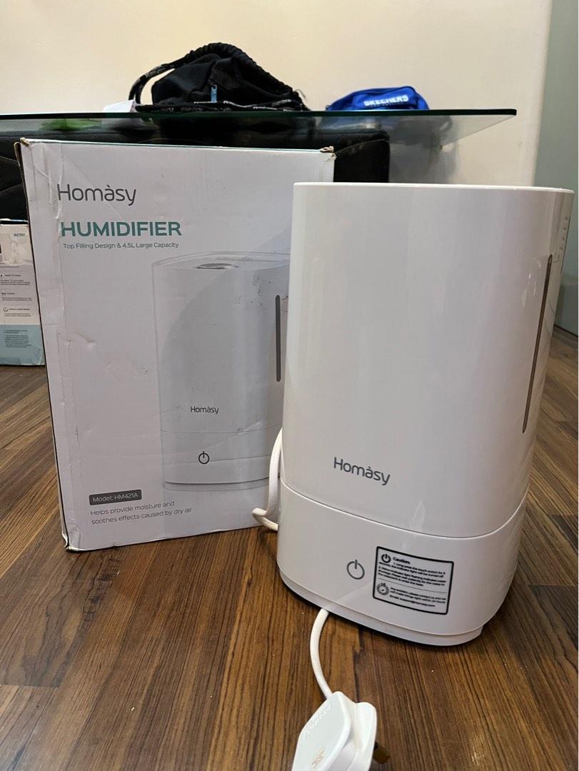 Homasy Humidifier 4.5 L, TV & Home Appliances, Air Purifiers