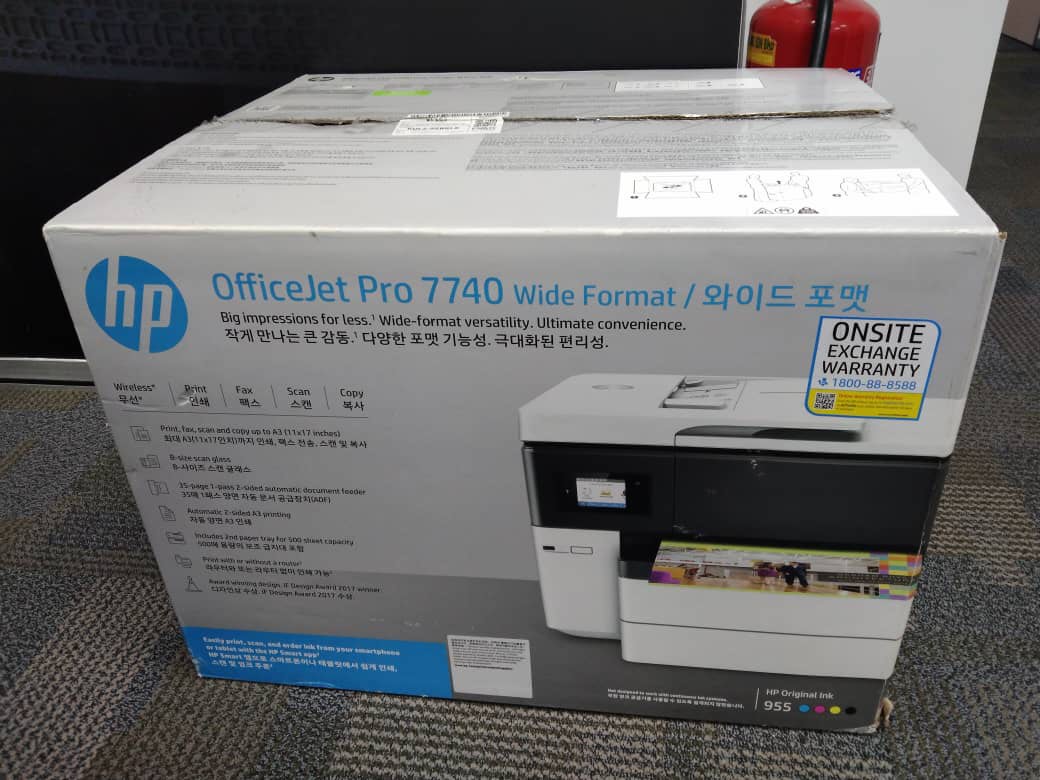 Unboxing and Setting Up, HP OfficeJet Pro 7730/7740 Wide Format AIO  Printers