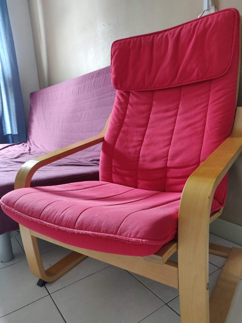 Ikea poang chair, Furniture & Home Living, Furniture, Chairs on Carousell