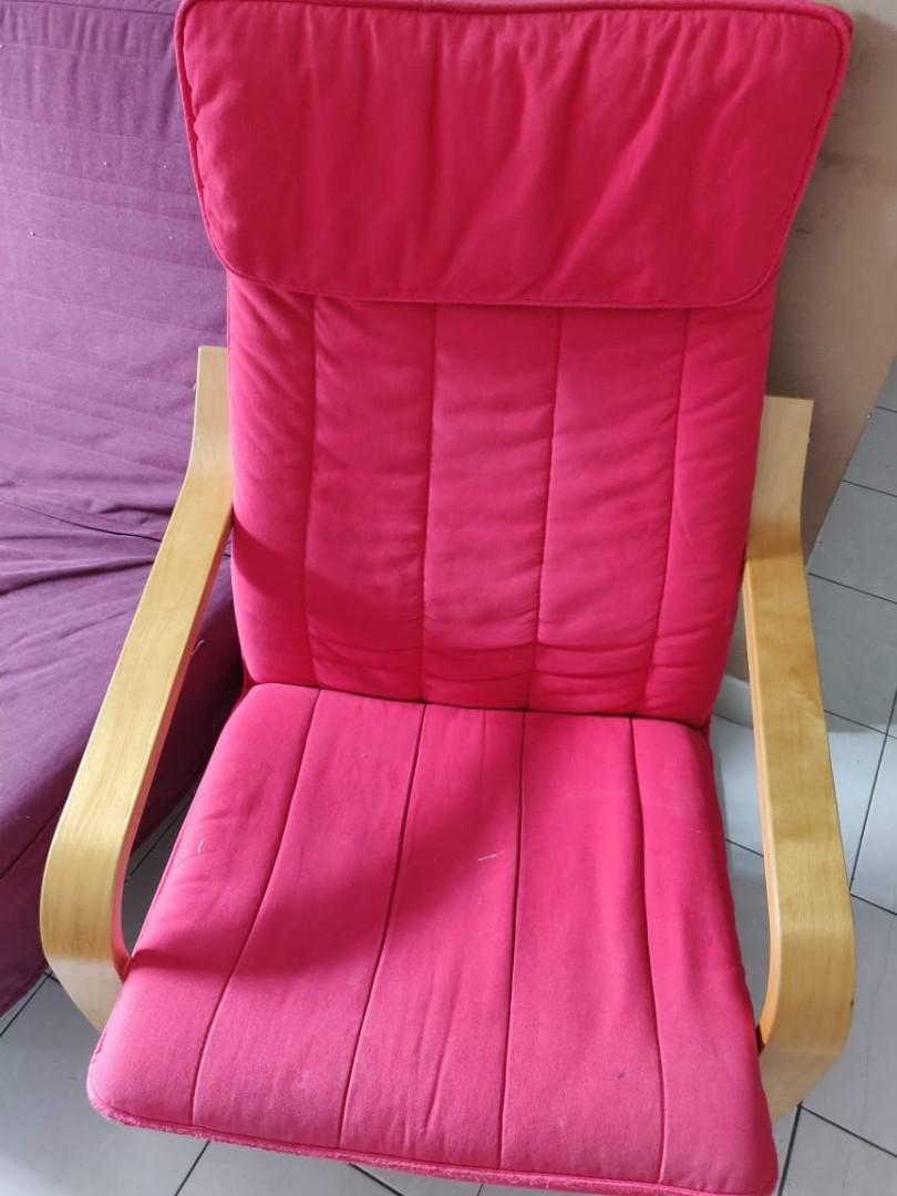 Ikea poang chair, Furniture & Home Living, Furniture, Chairs on Carousell