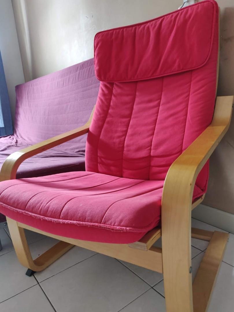 Ikea poang chair, Furniture & Home Living, Furniture, Chairs on Carousell