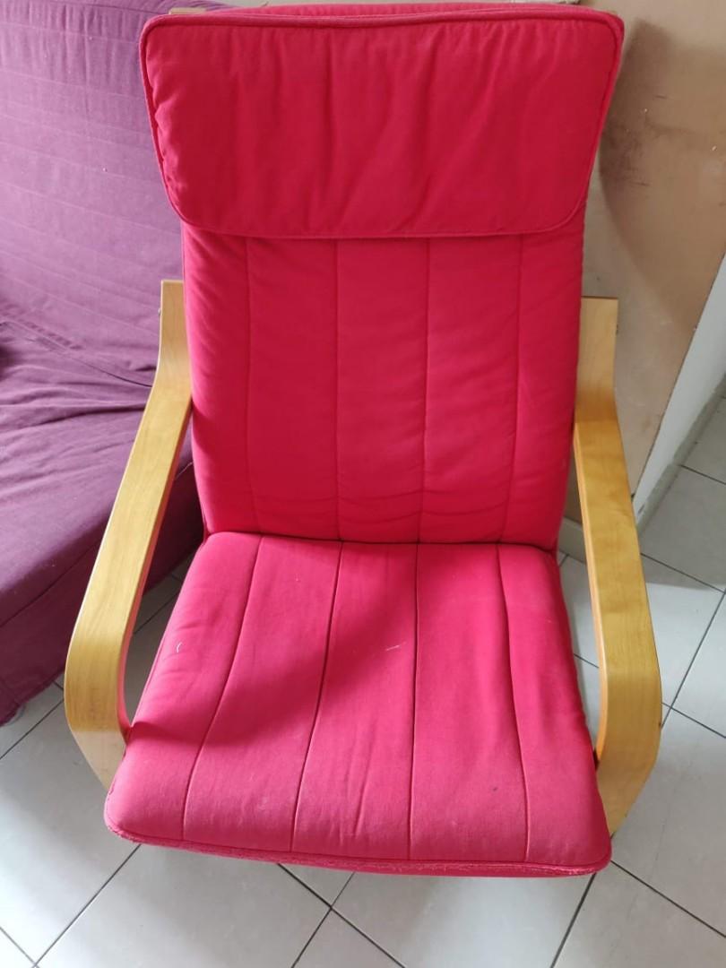 Ikea poang chair, Furniture & Home Living, Furniture, Chairs on Carousell
