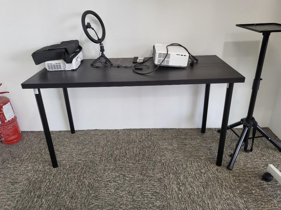 Ikea Table for Sale (Black) Office Table use (light), Furniture & Home