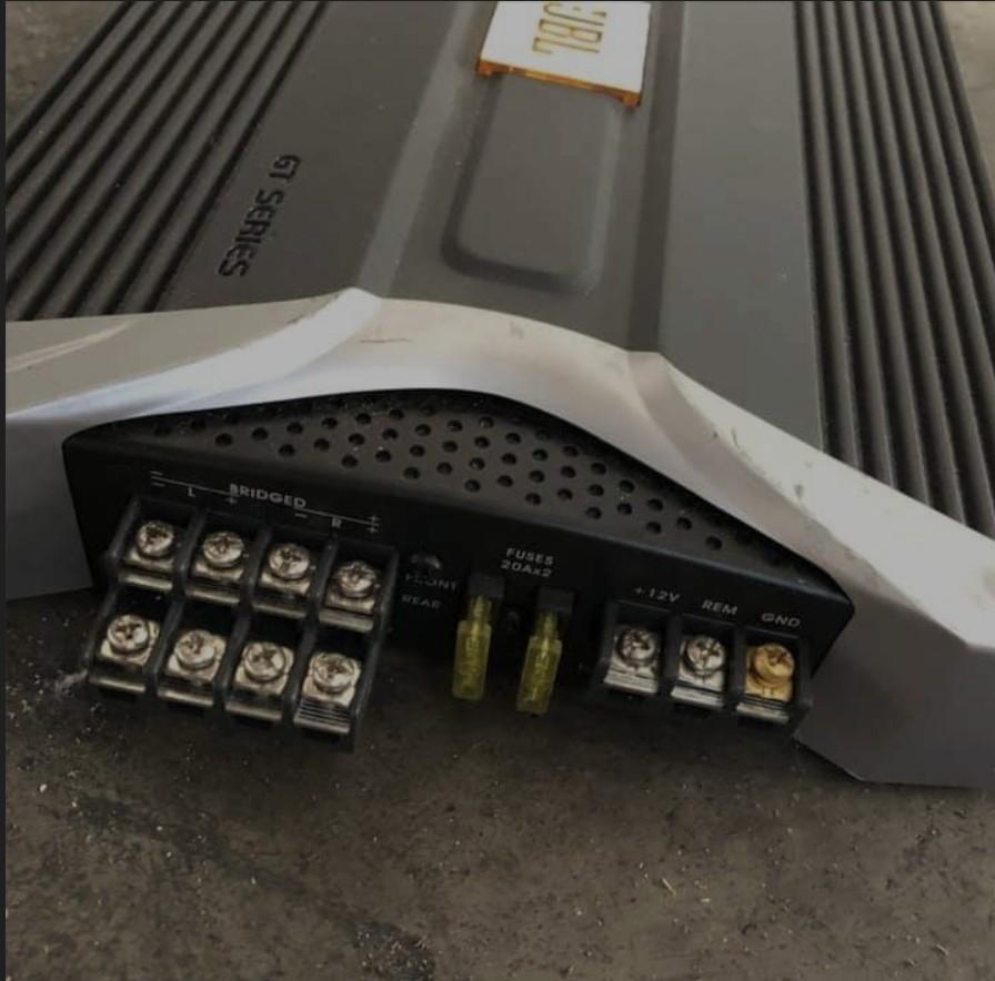 JBL GT5A604 Amplifier + Dayton Audio 12" Titanic Subwoofer, Car