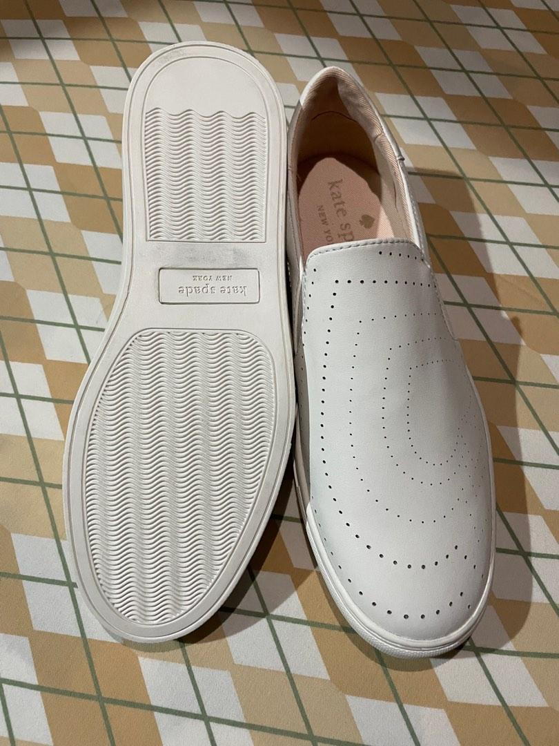 Kate Spade Womens Andy Azores White Slip On Sneakers, Women's Fashion,  Footwear, Sneakers on Carousell