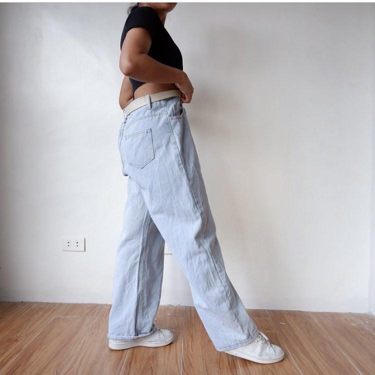 vintage wide leg mom jeans blue W38 ::: plus / XL main image 1
