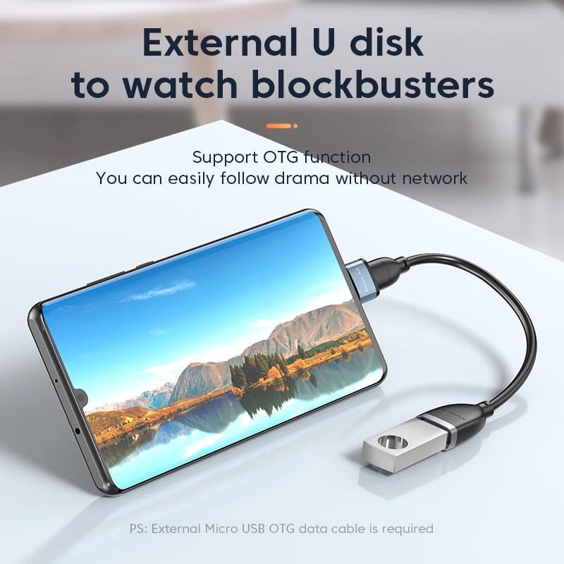 KUULAA OTG Adapter USB to USB Type-C Adapter Micro to Type-C OTG ...