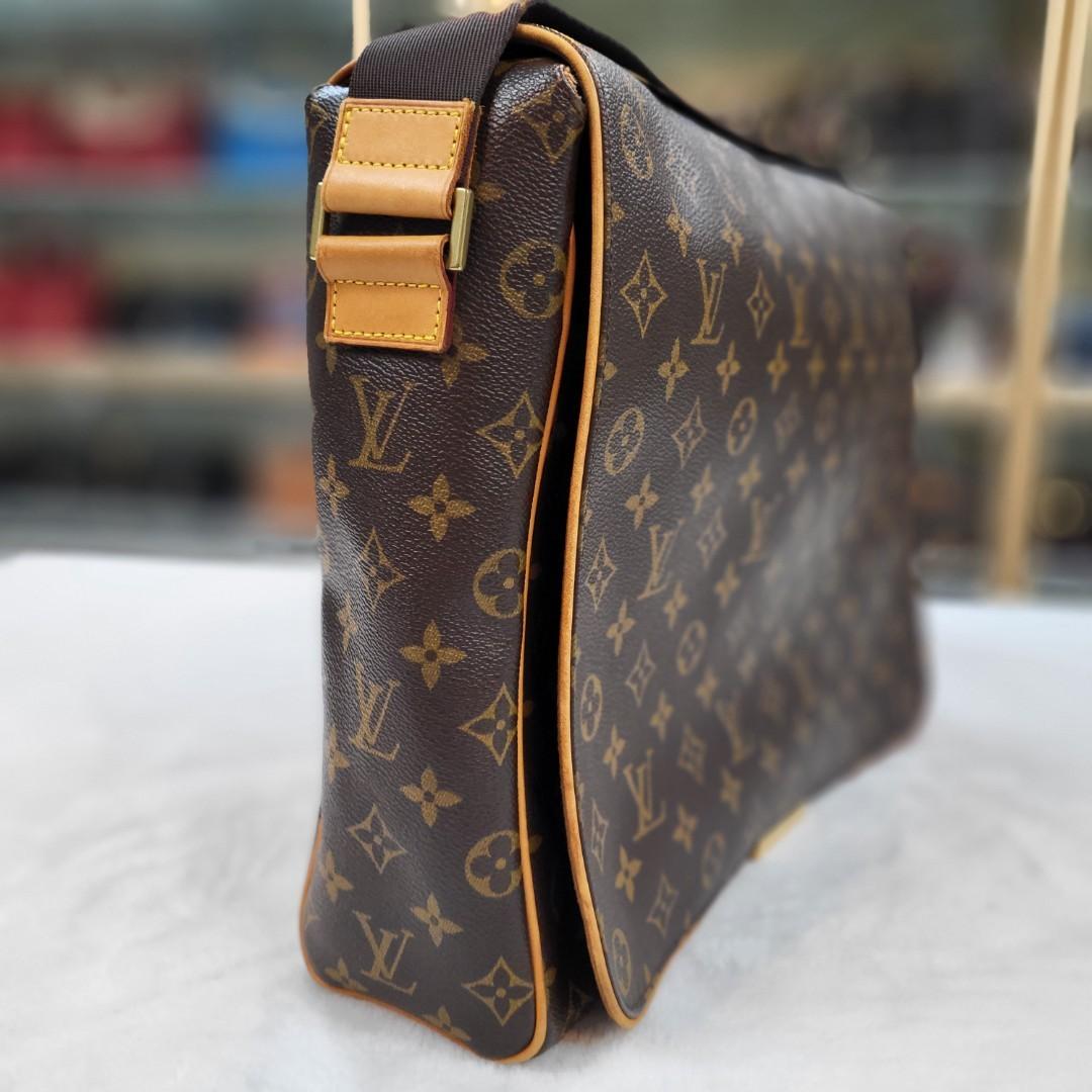 Louis Vuitton Vintage Monogram Flap Messenger Bag Brown