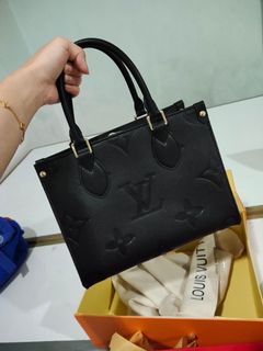 LV on the go medium black 25cm, Luxury, Bags & Wallets on Carousell