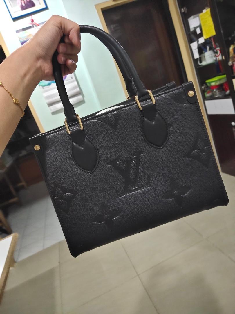 LV on the go medium black 25cm, Luxury, Bags & Wallets on Carousell