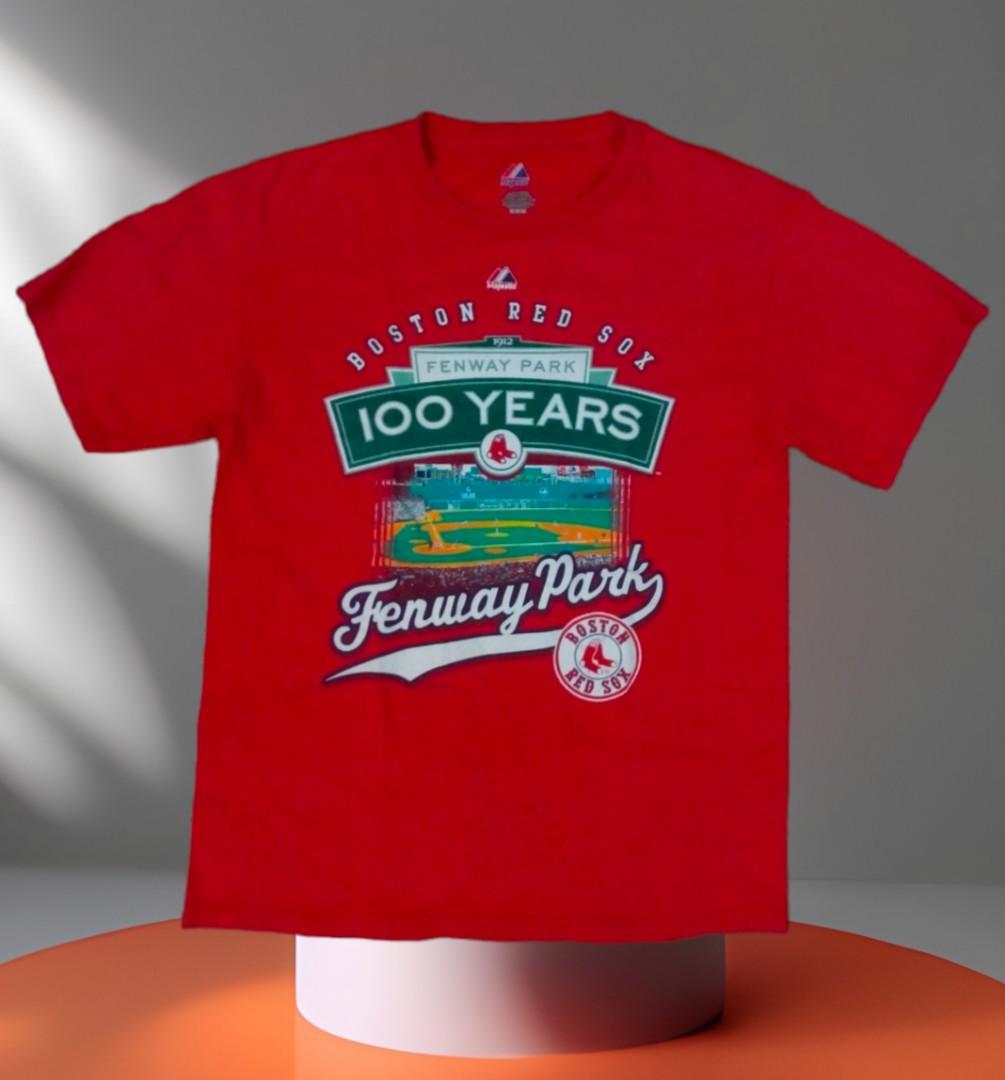 Majestic Boston Red Sox Fenway Park 100 Years Red T-Shirt