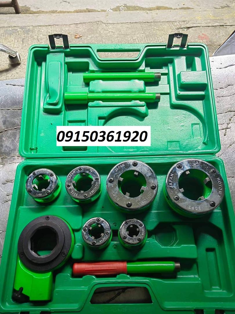 Manual Pipe Threader (Category: Construction Tools & Equipment) located in Manila. Submitted by 09150361920ronvillaflor (Listing ID 1187825643, Image 1). Description: Manual Pipe Threader Brand: Hoyama japan Specs: 1/2"-2" Price: 3,940 Welcome to "Takezo Industrial Supply" For inquiries GLOBE:📞 ☎ 0915-036-1920 VIBER:📞 ☎ 0915-036-1920 Email me@ 📫 📑 r-o-n-.-t-a-k-e-z-o-i-n-d-u-s-t-r-i-a-l-@-g-m-a-i-l-.-c-o-m Check my Carousell: https://www.caro