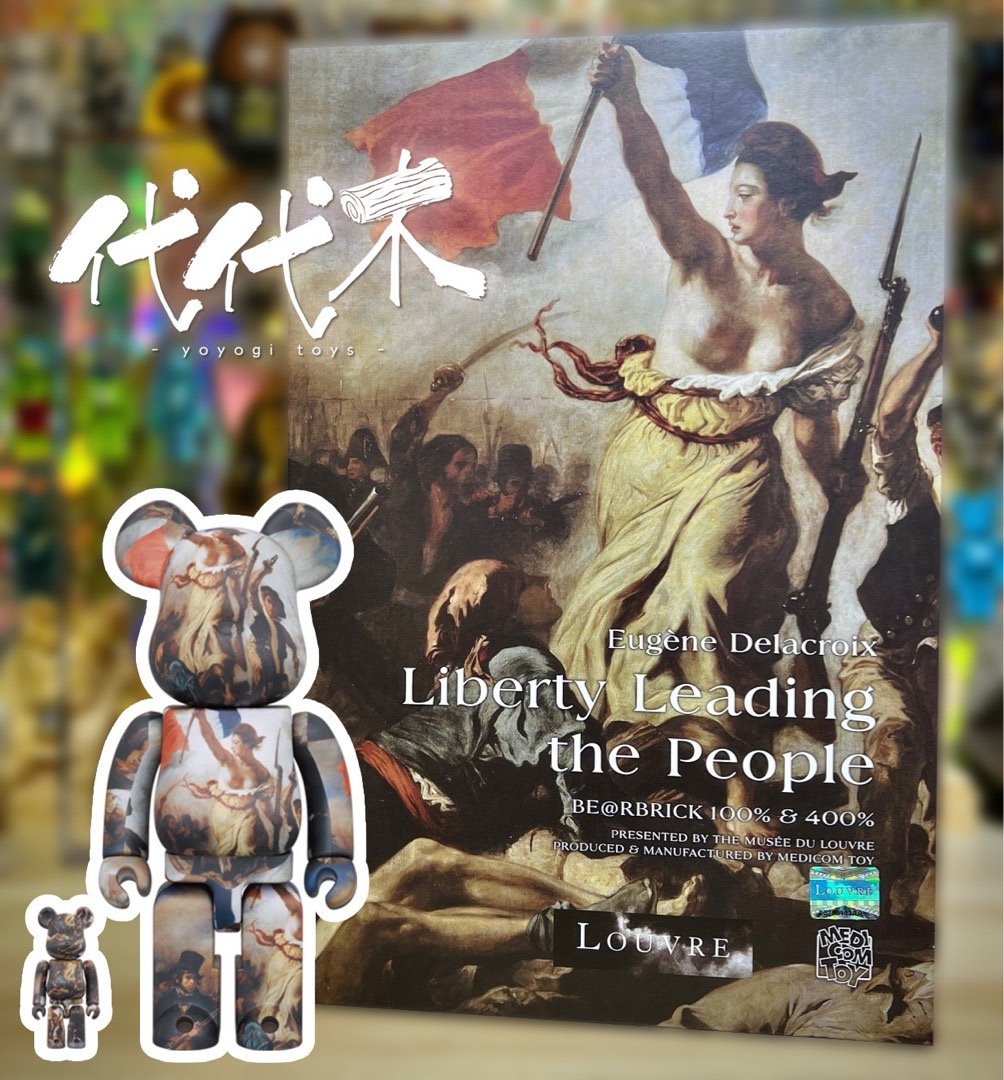 MEDICOM BE@RBRICK Eugène Delacroix Liberty Leading the