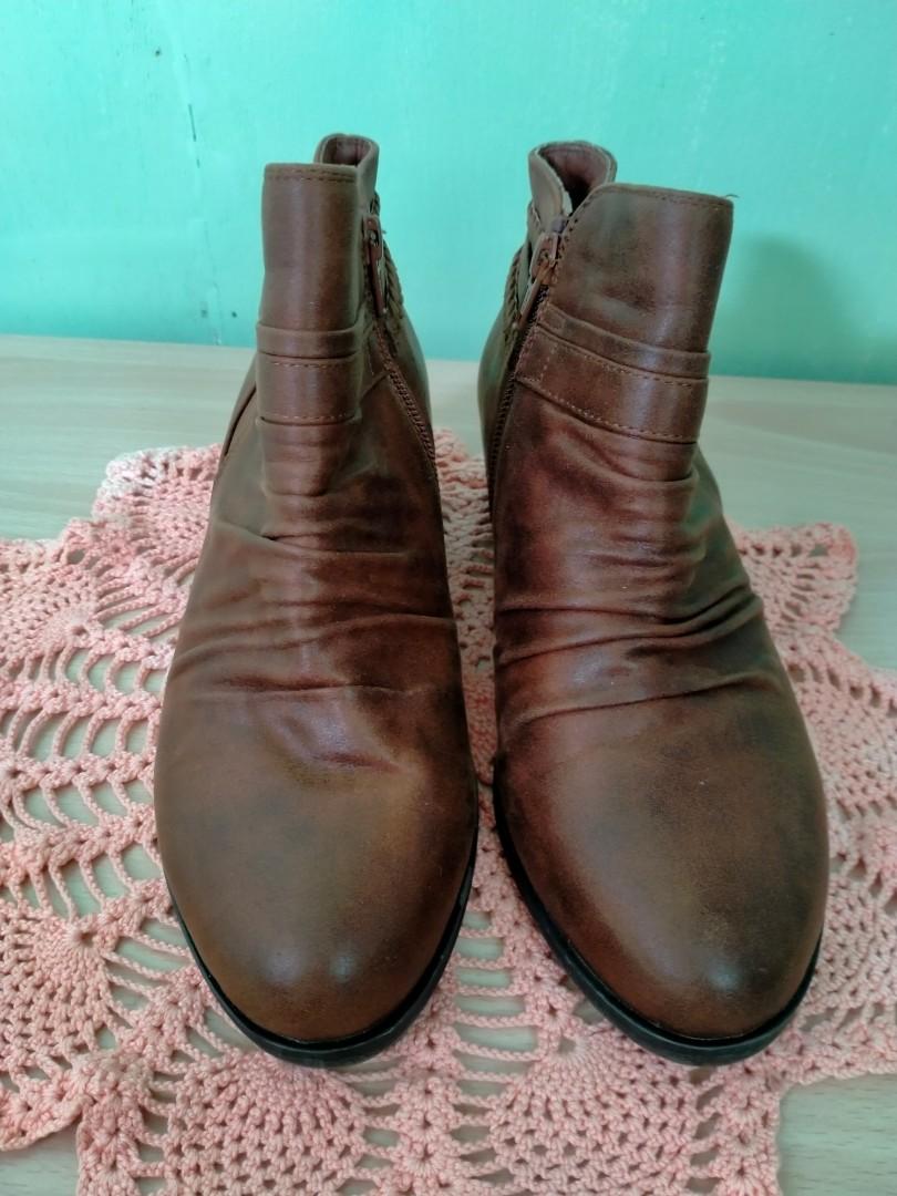 mens leather mid boots