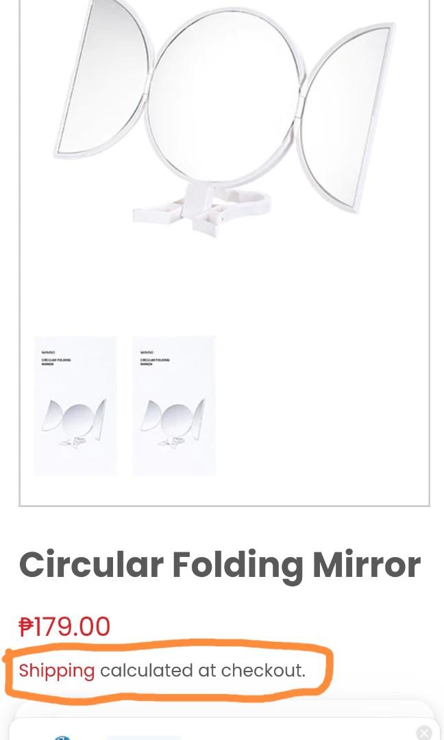 Last 1 of 2 Miniso Mirrors, Beauty & Personal Care, Face, Makeup on