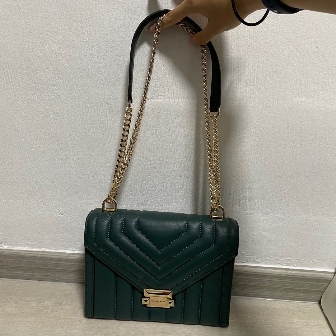 MK large Whitney Quilted leather shoulder bag