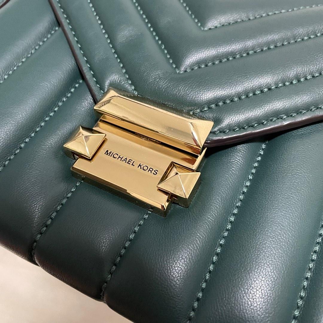 Whitney quilted best sale leather shoulder bag