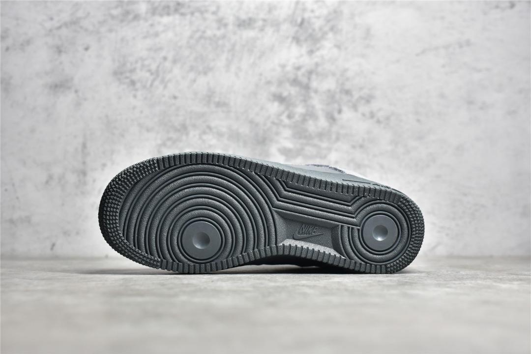 Nike air force 1 black discount and white sole