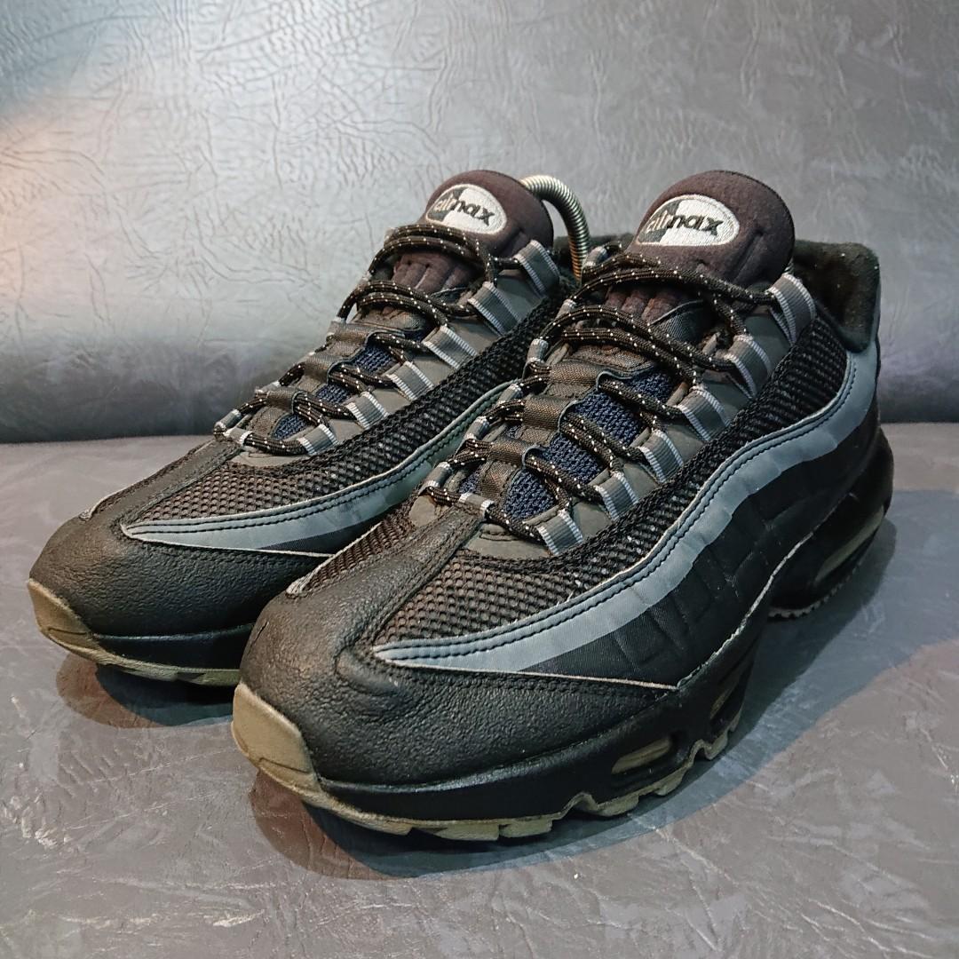 NIKE AIR MAX 95 Utility Black Cool Grey Sepatu Second Fesyen Pria