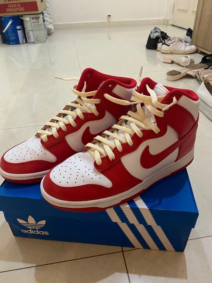 dunks high red